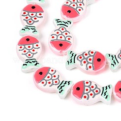 Dyed & Heated Glass Enamel Beads&nbsp;GLAA-T023-45E