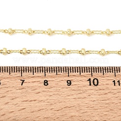 Brass Wavy Oval Link Necklaces for Women&nbsp;NJEW-F366-03A