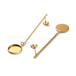 304 Stainless Steel Stud Earring Findings&nbsp;STAS-P328-12G