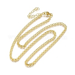 Brass Twisted Chain Necklaces&nbsp;NJEW-M108-18G