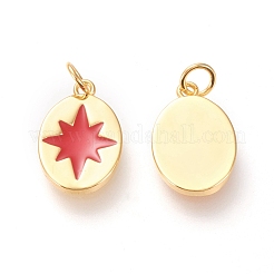 Real 18K Gold Plated Brass Charms&nbsp;KK-L006-028G