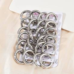 202 Stainless Steel Polishing Hoop Earrings&nbsp;EJEW-M106-02P-07
