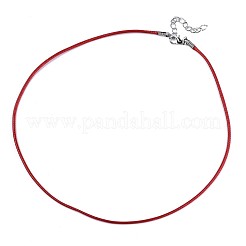 Waxed Cotton Cord Necklace Making&nbsp;MAK-S034-003
