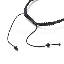 Acrylic Braided Bead Bracelet&nbsp;BJEW-JB08552-01