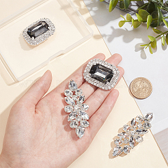 4Pcs 2 Style Alloy Shoe Buckle Clips&nbsp;FIND-NB0003-81