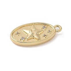 Brass Micro Pave Cubic Zirconia Pendants&nbsp;LS-KK-H521-04A-G