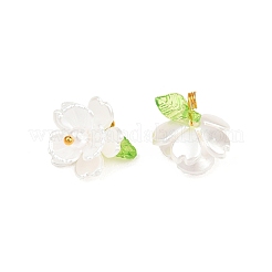 30Pcs Acrylic with Plastic Pearl Charms&nbsp;PALLOY-JF04066