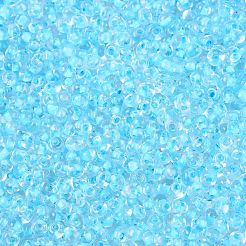 8/0 Inside Colours Transparent Glass Seed Beads&nbsp;SEED-T007-06E