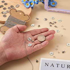 DIY Initial Link Bracelet Making Kit&nbsp;DIY-CF0001-22