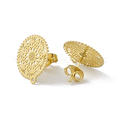 304 Stainless Steel Stud Earrings Finding&nbsp;STAS-C061-10G