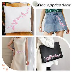 4Pcs Polyester Embroidered Sew on/Iron on Collar Decoration&nbsp;DIY-GF0006-08C