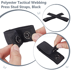 6Pcs Polyester Tactical Webbing Press Stud Straps&nbsp;AJEW-UN0005-67