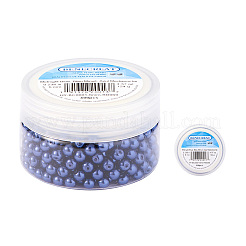 Eco-Friendly Dyed Glass Pearl Round Beads&nbsp;HY-BC0001-6mm-RB069