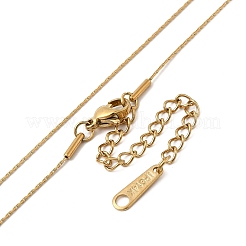 Ion Plating(IP) 304 Stainless Steel Boston Link Chain Necklace for Women&nbsp;X-NJEW-G097-03G