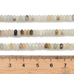 Natural Flower Amazonite Beads Strands&nbsp;G-L635-A36-4x2mm
