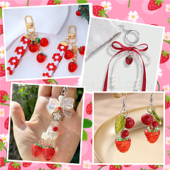 24Pcs 4 Styles Resin & Acrylic Pendants&nbsp;RESI-SC0036-56