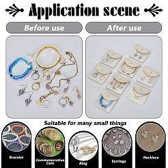 Square PU Leather & PVC Gift Jewelry Packaging Bags with Snap Button&nbsp;ABAG-WH0062-06B