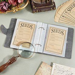 PU Leather Cover Loose Leaf Binder Photo Albums with Self-Adhesive Kraft Paper Seed Saving Envelopes&nbsp;AJEW-CY0001-84