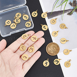 24Pcs 6 Styles 304 Stainless Steel Charms&nbsp;STAS-UN0048-91