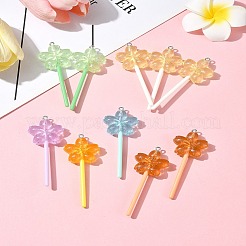 10Pcs Luminous Translucent Resin Big Pendants&nbsp;FIND-FS0002-91C