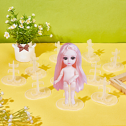 Transparent Plastic Doll Standing Bracket&nbsp;AJEW-WH0312-71