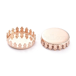 304 Stainless Steel Cabochon Settings&nbsp;STAS-Y001-06B-RG
