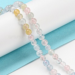 Natural Morganite Beads Strands&nbsp;G-P503-4MM-02