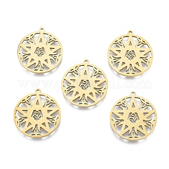 Ion Plating(IP) 201 Stainless Steel Pendant&nbsp;LS-STAS-B027-12G