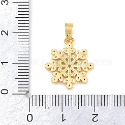 Brass Micro Pave Clear Cubic Zirconia Pendants&nbsp;CU-CBA9B49-02C-G