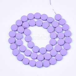 Spray Painted Non-magnetic Synthetic Hematite Beads Strands&nbsp;G-T124-32
