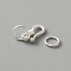 925 Sterling Silver S-Hook Clasps&nbsp;FIND-WH0114-71A