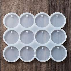 Flat Round Keychain DIY Silicone Pendant Molds&nbsp;SIMO-D004-01