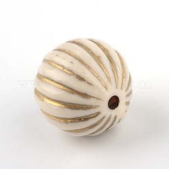 Round Plating Acrylic Beads&nbsp;X-PACR-Q102-51A