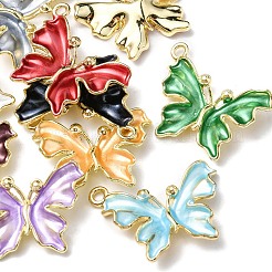 10Pcs Rack Plating Alloy Enamel Pendants&nbsp;ENAM-YW0002-50