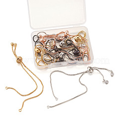 Rack Plating Eco-Friendly Brass Chain Bracelet Making&nbsp;KK-TA0007-84-RS