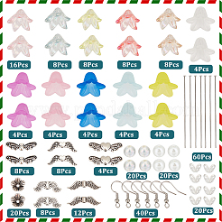 DIY Angel Acrylic & Alloy Beads Dangle Earring Making Kits&nbsp;DIY-SC0027-17