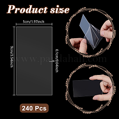 240Pcs Transparent Acrylic Blank Place Cards&nbsp;AJEW-WA0001-90
