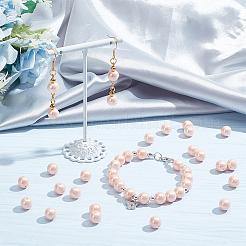 2 Strands Electroplated Shell Pearl Beads Strands&nbsp;PEAR-NB0001-96