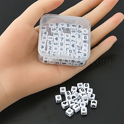 Opaque White Acrylic Beads&nbsp;MACR-YW0002-24