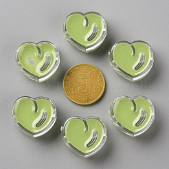 Transparent Enamel Acrylic Beads&nbsp;TACR-S155-004D