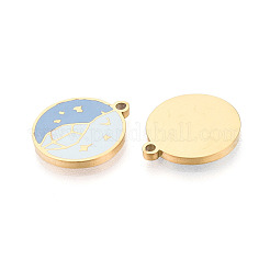 304 Stainless Steel Enamel Pendants&nbsp;STAS-T074-10G