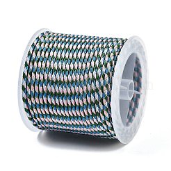 11M Polyester Braided Cord with Cotton Core & Metallic Thread&nbsp;OCOR-Z006-01-25