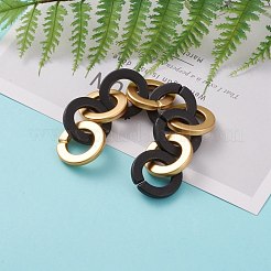 Handmade Opaque Spray Painted Acrylic Rolo Chains&nbsp;AJEW-JB00847