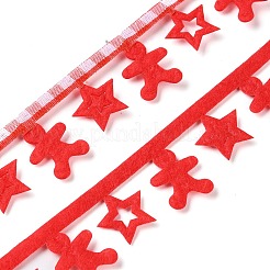 Christmas Gingerbread Man Felt Lace Trim&nbsp;OCOR-D013-04B