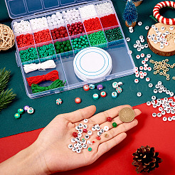 DIY 18 Style Glass & Acrylic & Polymer Clay Beads Jewelry Making Finding Kit&nbsp;DIY-TAC0031-03