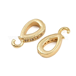 Brass Micro Pave Cubic Zirconia Pendants&nbsp;KK-A269-08G