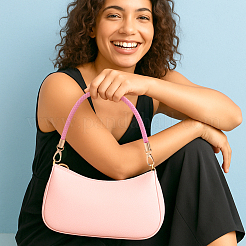 Imitation Leather Braided Round Cord Bag Handles with Zinc Alloy Clasps&nbsp;FIND-WH0126-941C-02