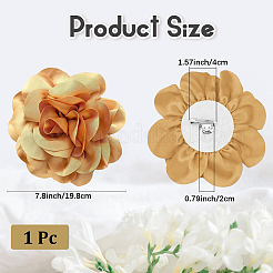 1Pc Polyester Brooches&nbsp;JEWB-CN0001-07D