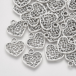 Tibetan Style Alloy Charms&nbsp;TIBEP-S319-005AS-RS