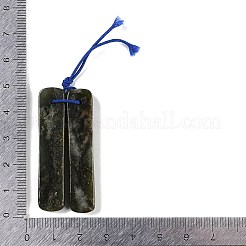 Natural  Nephrite Jade/Hetian Jade Pendants&nbsp;G-Q176-03